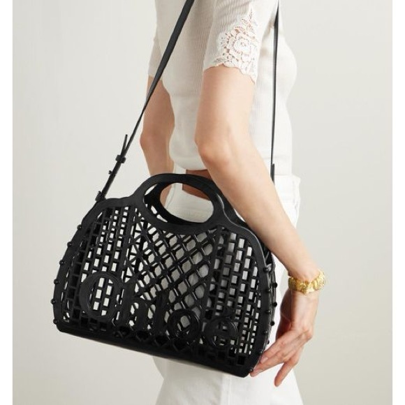 Chloe Handbags - Chloe Cage Black Jelly Tote